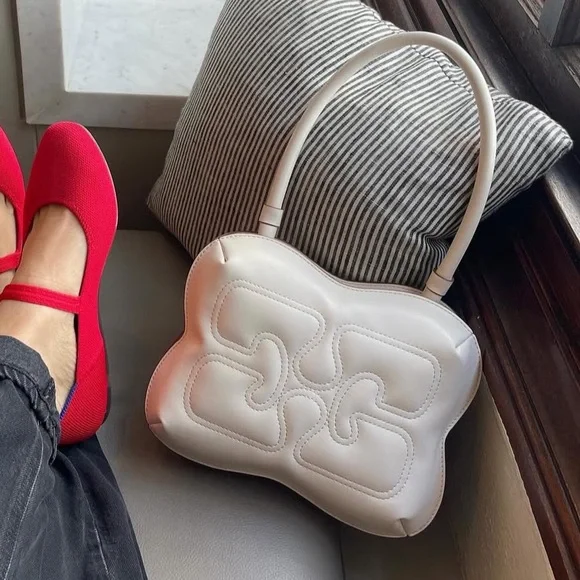 Ganni butterfly bag white - Picture 2 of 2